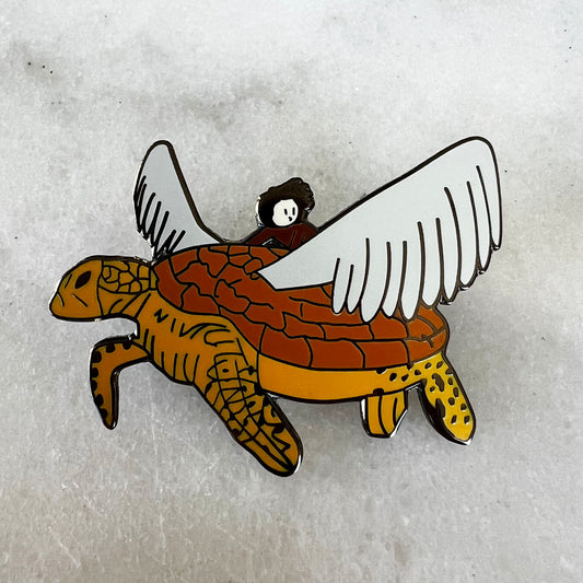 The Flying Turtle | Hard Enamel Pin
