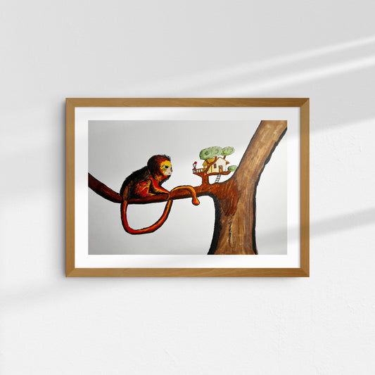 Original Drawing: The Golden Lion Tamarin